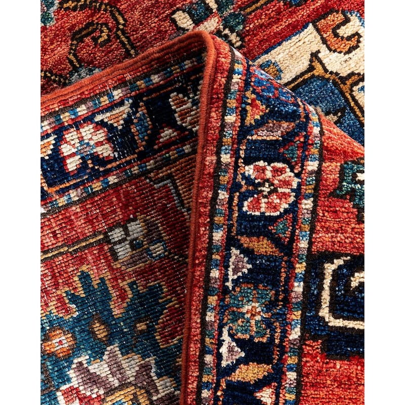 Serapi One-of-a-Kind Hand-Knotted Runner Rug - Red, 2' 9" x 11' 8" - 2' 9" x 11' 8"