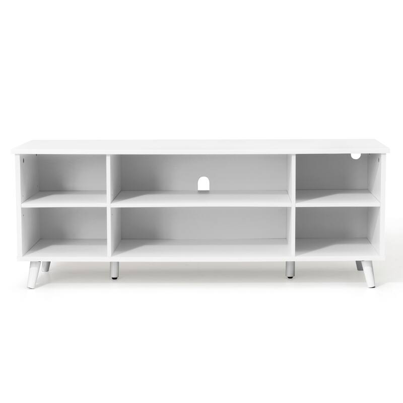 47" TV Console Entertaintment Center Television Stand Media Storage with LED Lights - 47.24" W x 15.55" D x 18.31" H