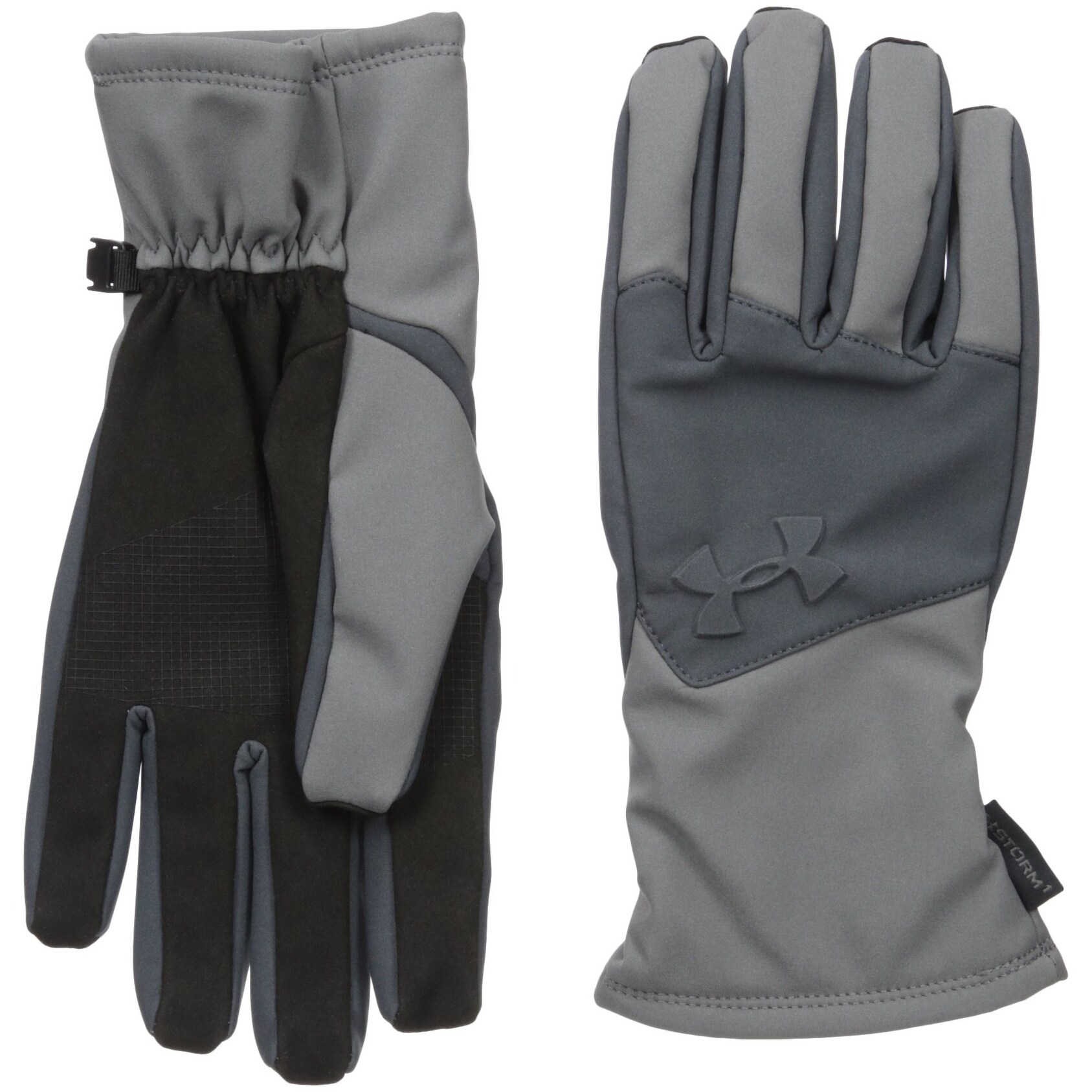 Shop Under Armour Gray Graphite Size Medium M Coldgear Winter