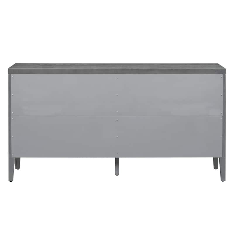 Retro Sideboard door with Circular Groove Design cabinets