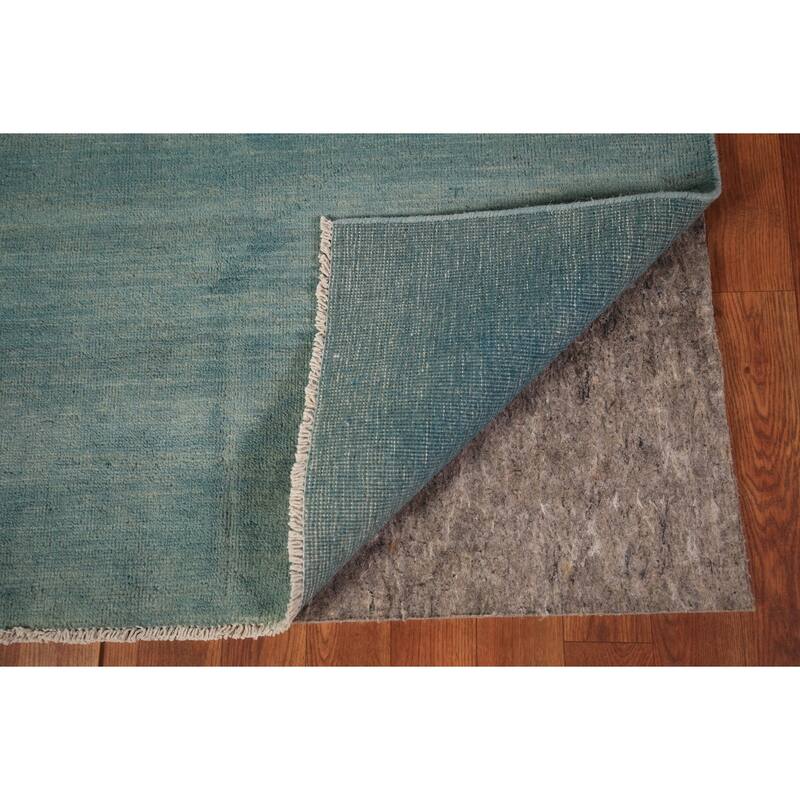 Blue Contemporary Gabbeh Oriental Foyer Rug Handmade Wool Carpet - 3'4" x 5'0"
