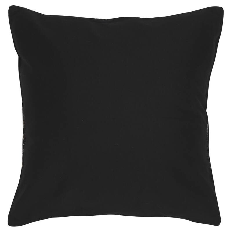 SAFAVIEH Home Zoelle Black/Natural Cotton/Viscose Lumbar Pillow