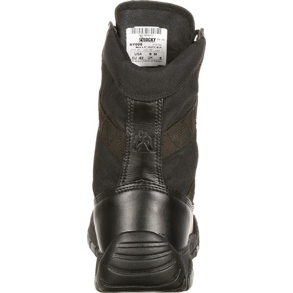 rocky slip on boots black