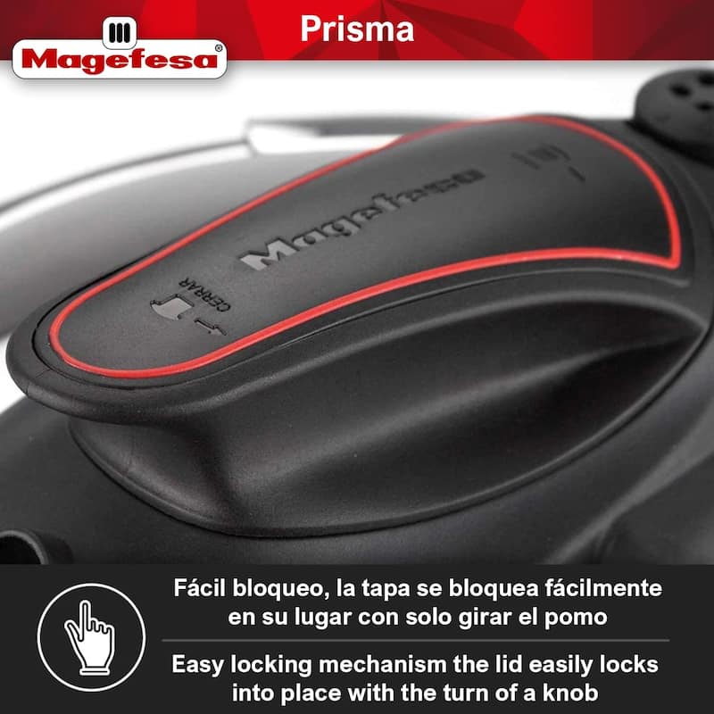 Magefesa Prisma Stainless Steel Pressure Cooker Set - 4.2 & 6.3 Quarts