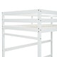 preview thumbnail 18 of 16, Twin Size Kids Bed High Loft Bed with inclined Ladder and Guardrails Kids Furniture, Grey