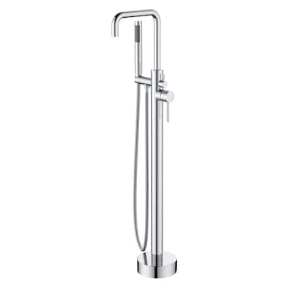 GIVINGTREE Single Handle Floor Mounted Tub Filler with Handshower