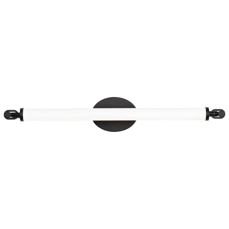 Edgeworth 28 Inch LED Vanity Matte Black Acrylic Lens