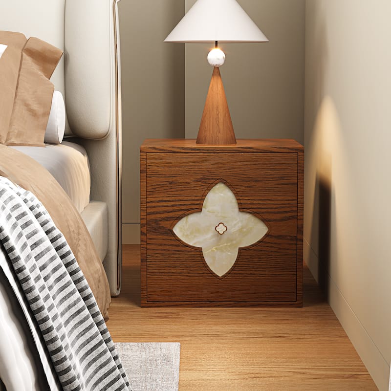 19.6'' W Nightstand With Storage, Bedside Table, Accent Cabinet With Door