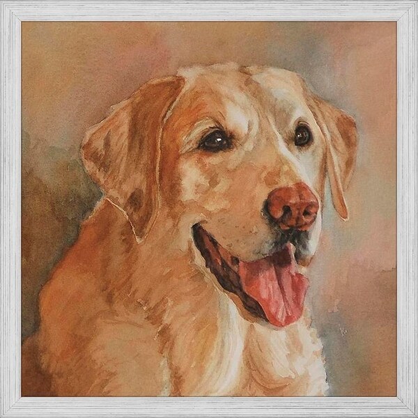 Easy Art Prints Edie Fagan's 'Calie Yellow Lab' Premium Canvas Art