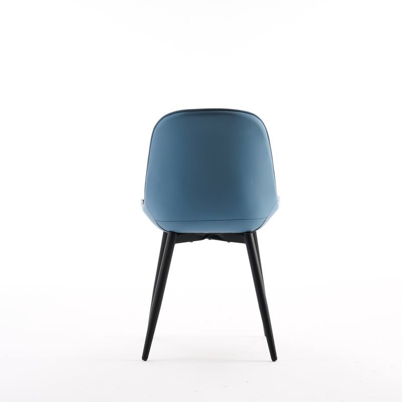 Modern Dining Chairs Set of 2 with Curved Backrest