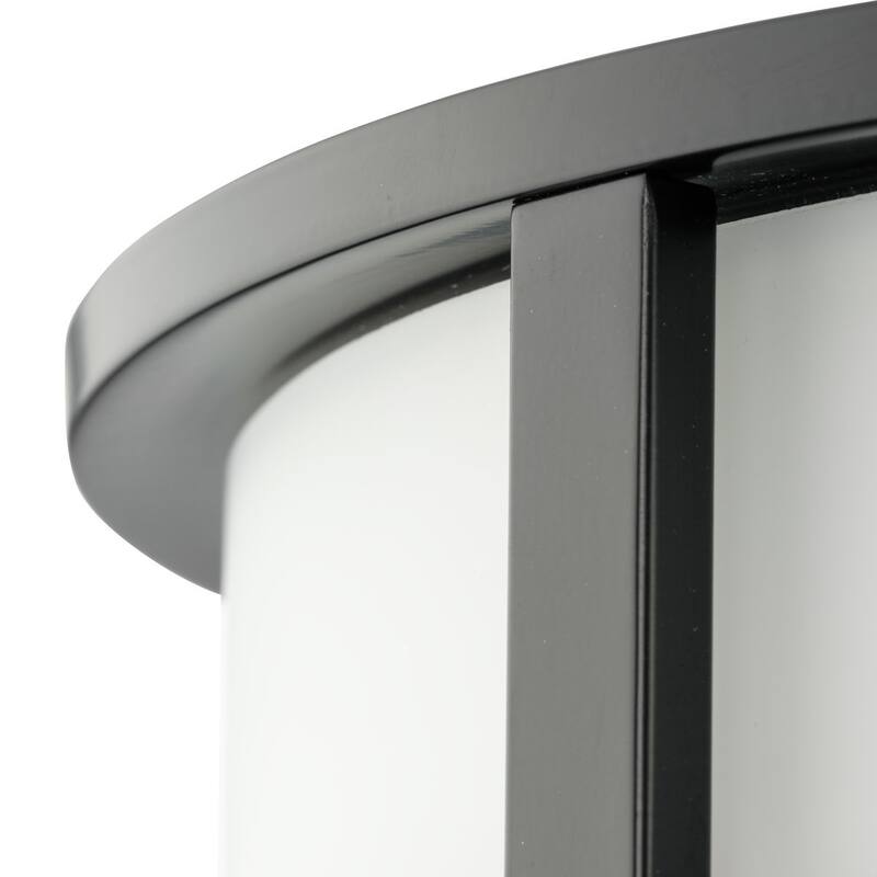 Gilliam Collection Three-Light Matte Black New Traditional Flush Mount - 16.12 in x 16.12 in x 4.37 in