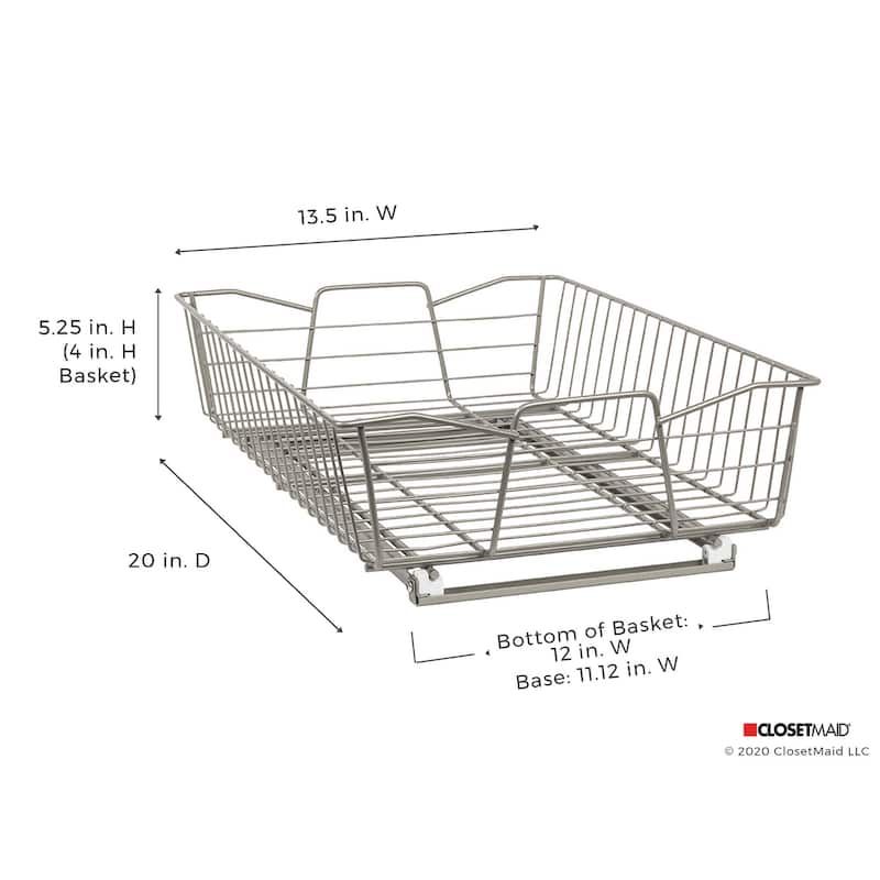 ClosetMaid Nickel-finished Steel Pull-out Cabinet Organizer - 14 in.