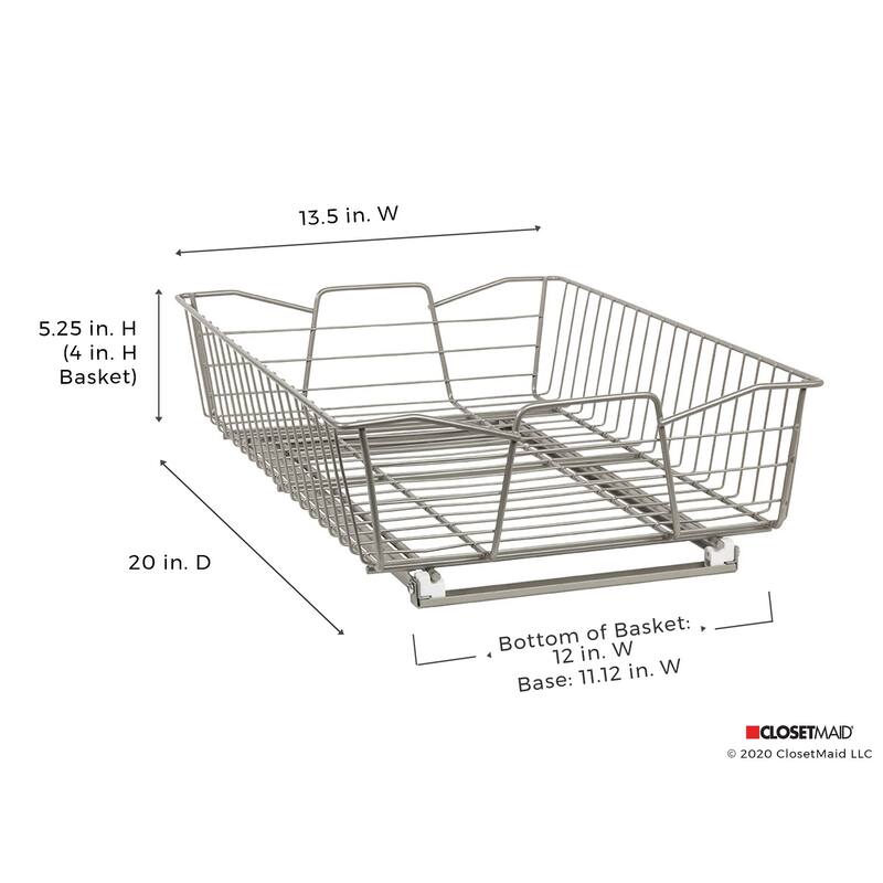 ClosetMaid Nickel-finished Steel Pull-out Cabinet Organizer - 14 in.