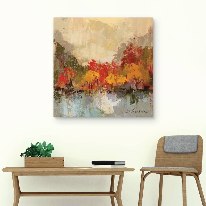 Fall Riverside II by Silvia Vassileva Canvas Art Print