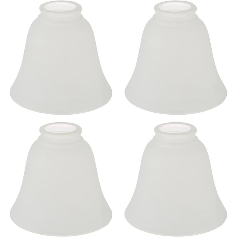 Aspen Creative Ceiling Fan Glass Shade. Frosted Finish. 5-3/8" Height x 4-3/4" Diameter. 2-1/8" Fitter Size - Frosted