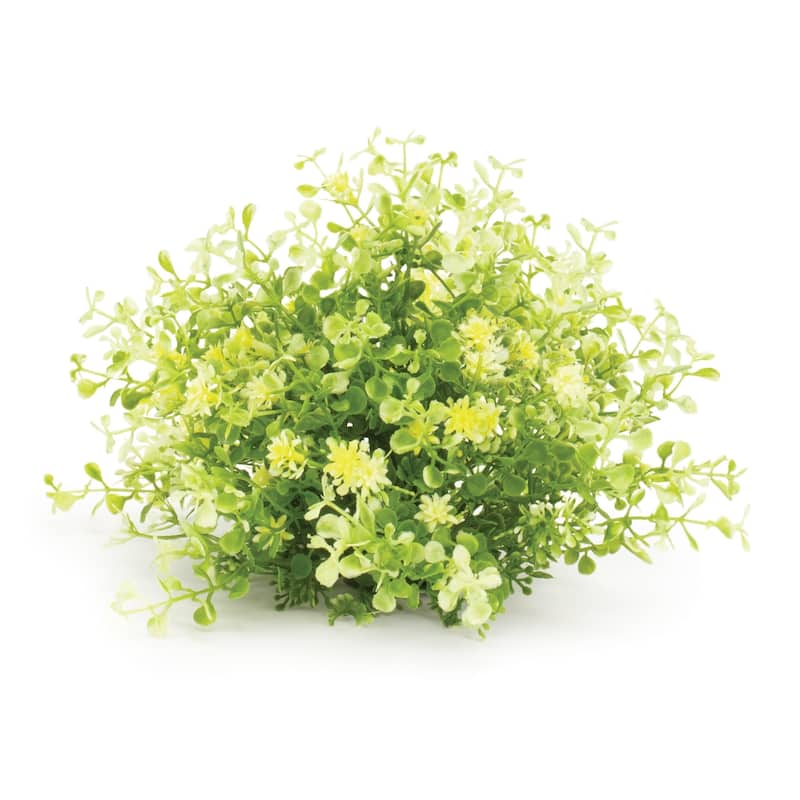 Half Orb Mini Leaf Foliage Artificial Bushes - 10" - Set of 2