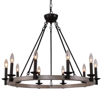 Clihome 10-Lights Round Chandeliers