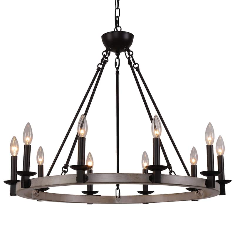 Clihome 10-Lights Round Chandeliers