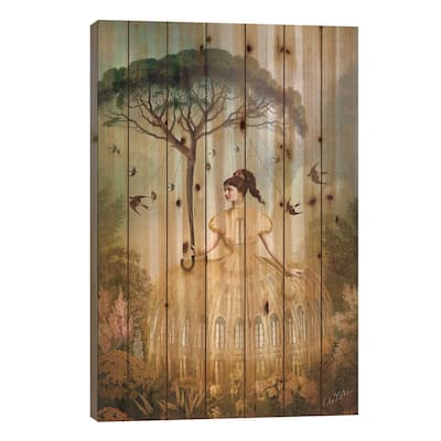 The Bird Keeper Print On Wood by Catrin Welz-Stein - Multi-Color