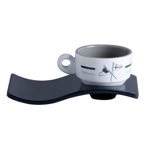 Welcome on Board Melamine Espresso Set - Service of 6
