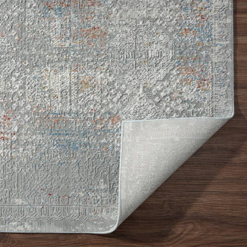 Dalton Sterling/Pewter Abstract Area Rug