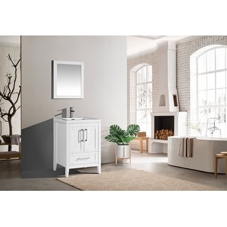 The Willow Collection 24 Inch Modern Bathroom Vanity - Bed Bath ...