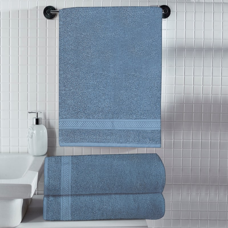 A1HC Bath Towel Sets, 100% Ring Spun Cotton, Zero Twist, Highly Absorbent, 500 GSM Low Lint, Quick Drying Bathroom Towel Sets