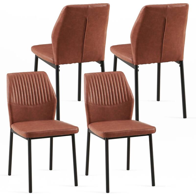 PU Leather Dining Chairs Set of 4