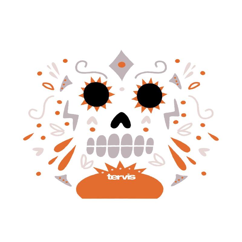 Tervis Super Sugar Skull Halloween Made in USA Double Walled Insulated