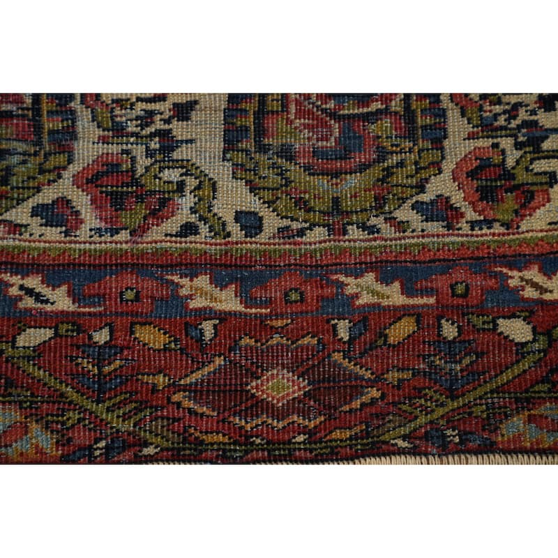 Hand Knotted Oriental 100% Wool Carpet Traditional Geometric Beige & Ivories Sultanabad Area Rug - 6' 4'' X 4' 0''