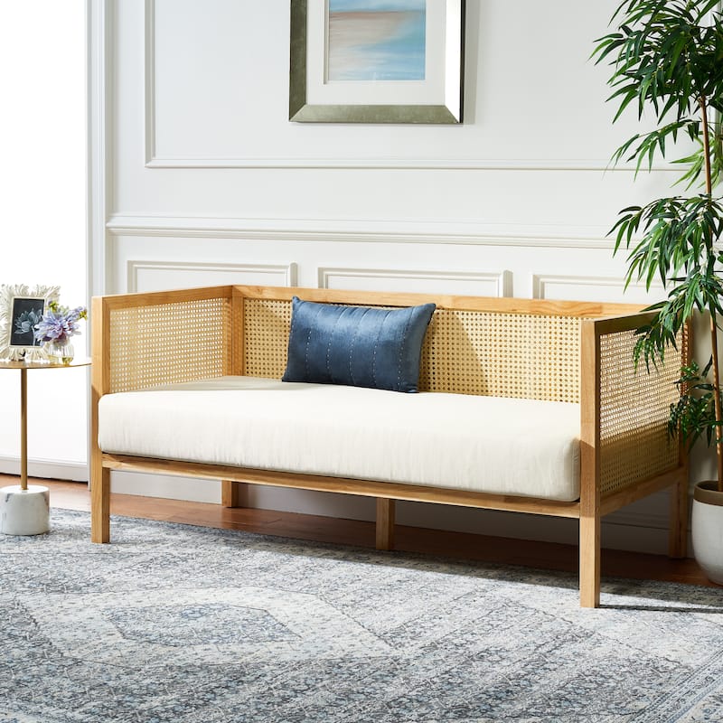SAFAVIEH Dune Rattan Sofa - 29" W x 62" D x 30" H