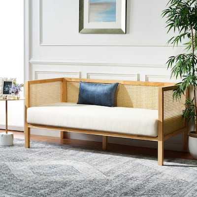 SAFAVIEH Dune Rattan Sofa - 29" W x 62" D x 30" H