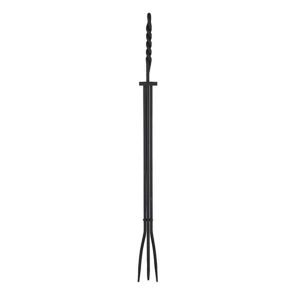 Minuteman International Iron Rope Handle Long Fireplace Tongs Single