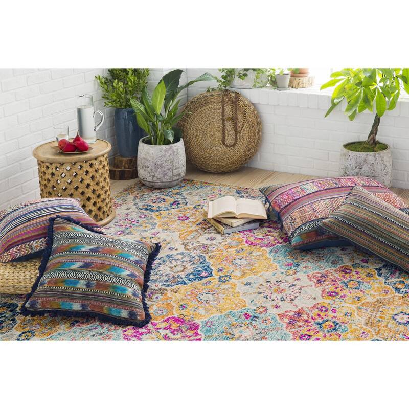 Livabliss Harput Transitional Medallion Area Rug