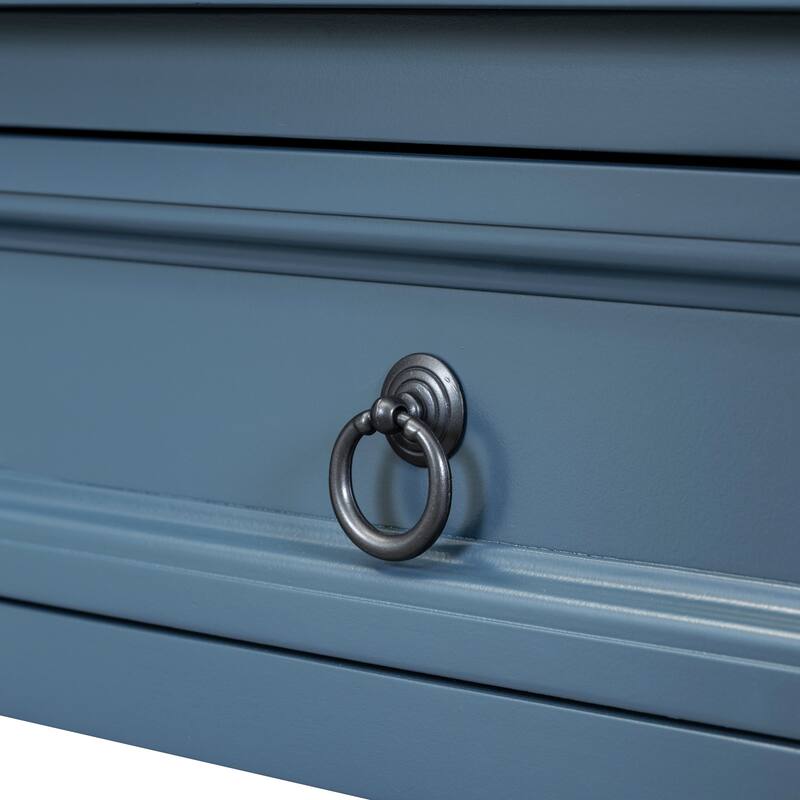 Antique Navy Vintage Side Table Hallway Table Tea & Coffee Table