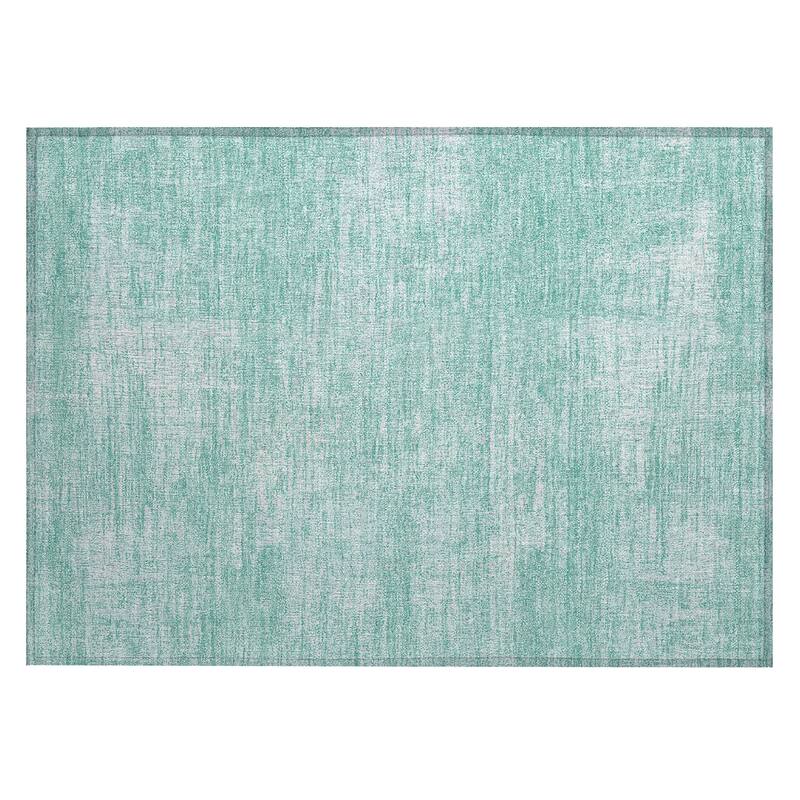 Machine Washable Indoor/ Outdoor Chantille Abstract Solid Rug