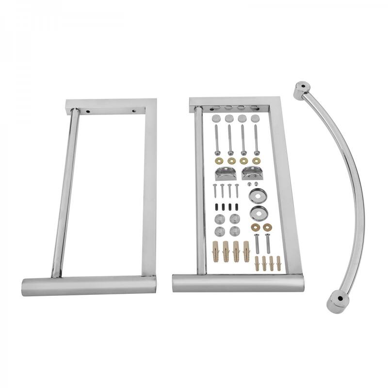 Glass Wall Mount Console Sink Haiku 23.75" with Chrome Faucet, Drain and Towel Bar Renovators Supply