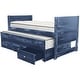 preview thumbnail 10 of 41, Taylor & Olive Begonia Twin Bed with Twin Trundle & 3 Built in Drawers