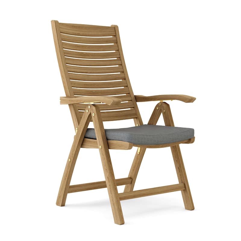 Carina Teak Outdoor Reclining Dining Chair - N/A