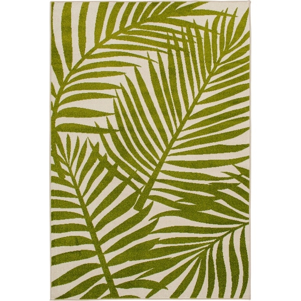 Palm shop leaf rug