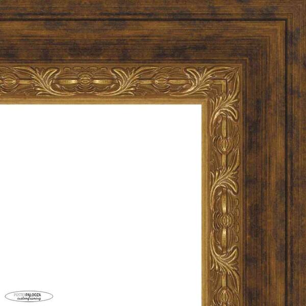 17x11.5 Ornate Gold Complete Wood Picture Frame with UV Acrylic, Foam
