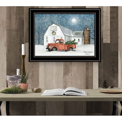 TrendyDecor4U Farmhouse "Wintry Weather" Framed Print Wall Art by Billy Jacobs