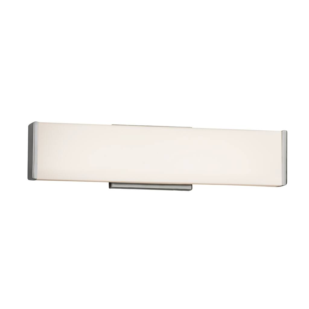 Justice Design Fusion Latitude Brushed Nickel ADA Wall/ Bath Bar, Opal Shade