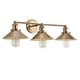 preview thumbnail 81 of 176, JONATHAN Y Florence Metal Shade Sconce 3-Light - Brass Gold