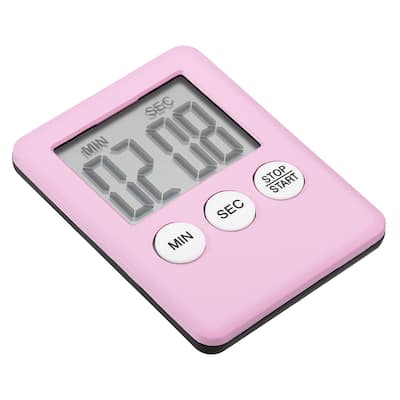 Digital Timer,1Pcs Small Count Down/UP Clock with Magnetic,Kitchen Timer Pink