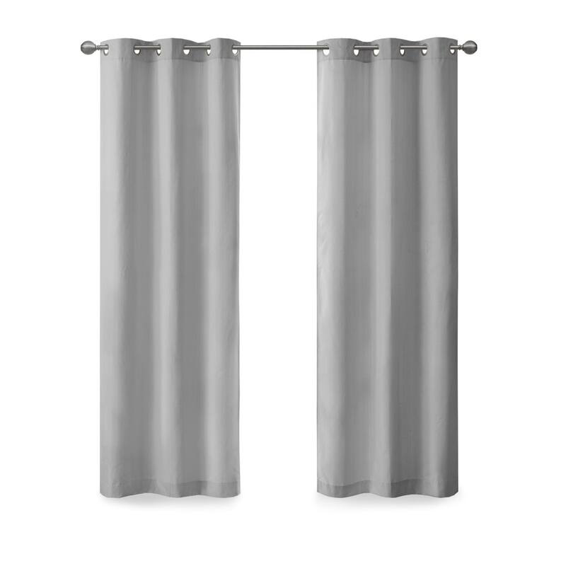 Basketweave Room Darkening Curtain Panel Pair(2 Pcs Window Panels)