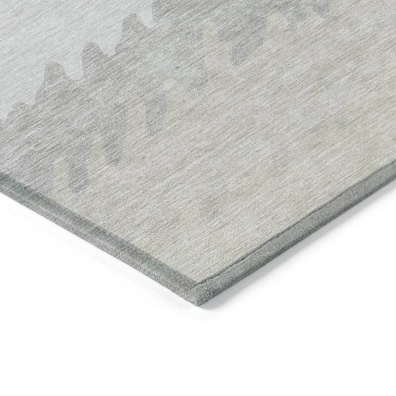 Machine Washable Indoor/ Outdoor Chantille Abstract Ombre Rug