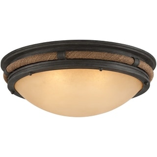 Troy Lighting C4122 Pike Place 4 Light Flush Mount Ceiling Fixture with ...