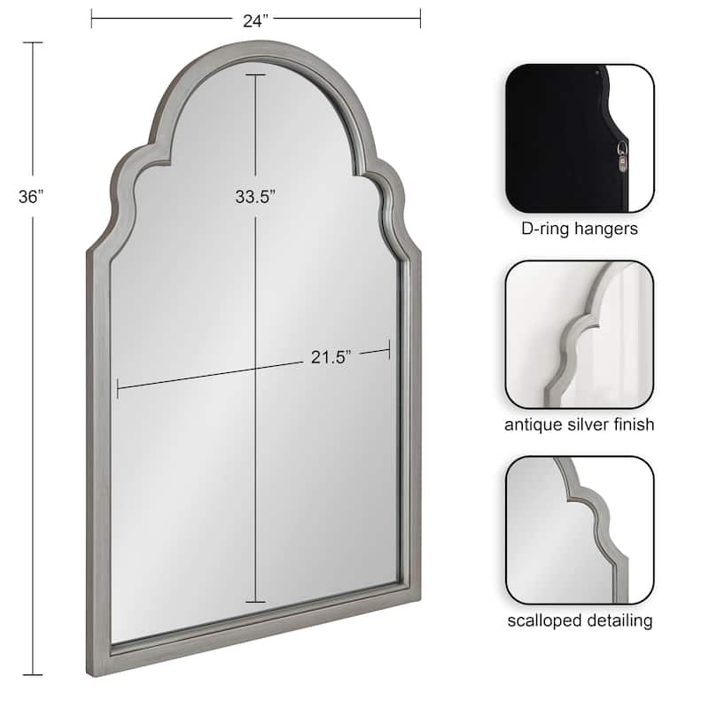 Kate and Laurel Hogan Arch Framed Mirror