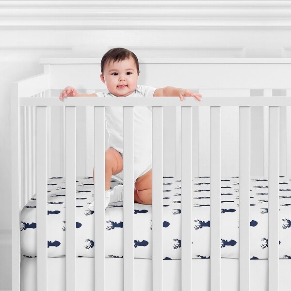 Navy blue cot 2025 sheet